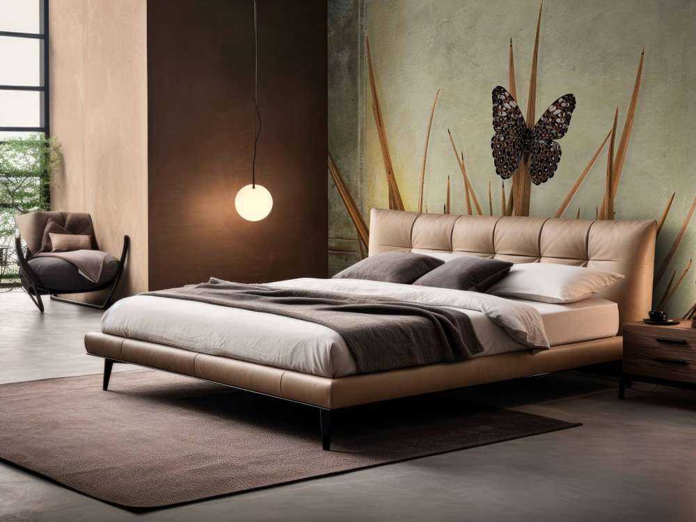 Vlinder bij oude muur