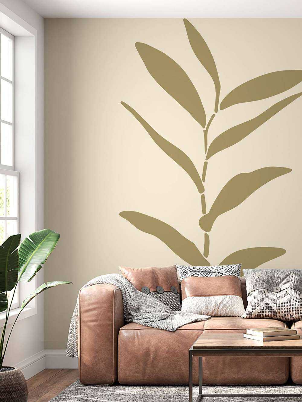 Bruine plant op een licht achtergrond