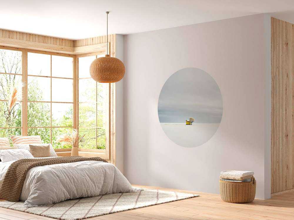 Minimalistisch witte landschap