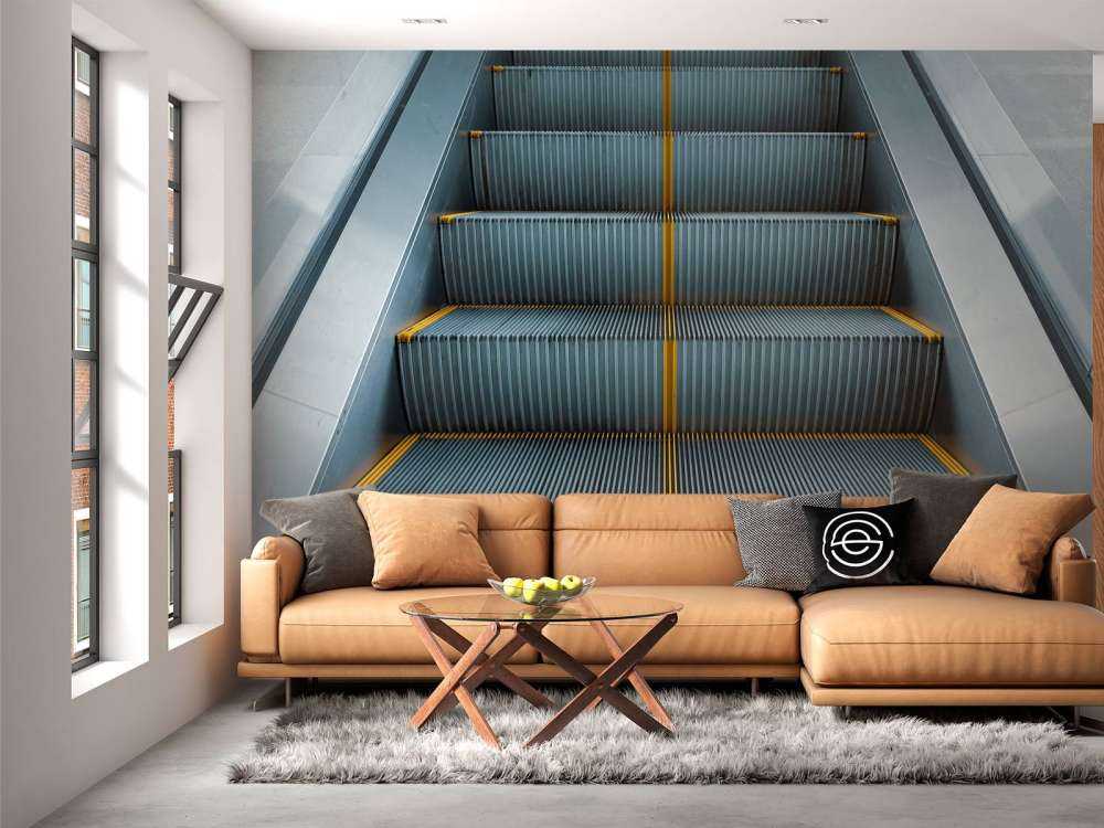 Roltrap van dichtbij