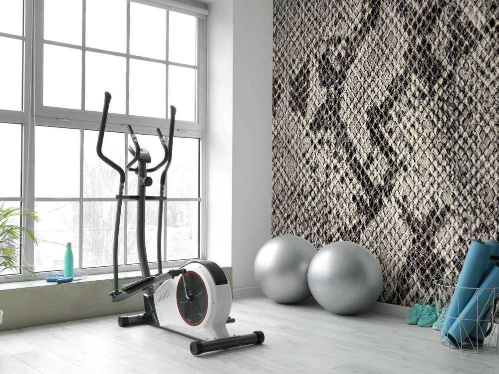 Zwart-grijze slangenhuid