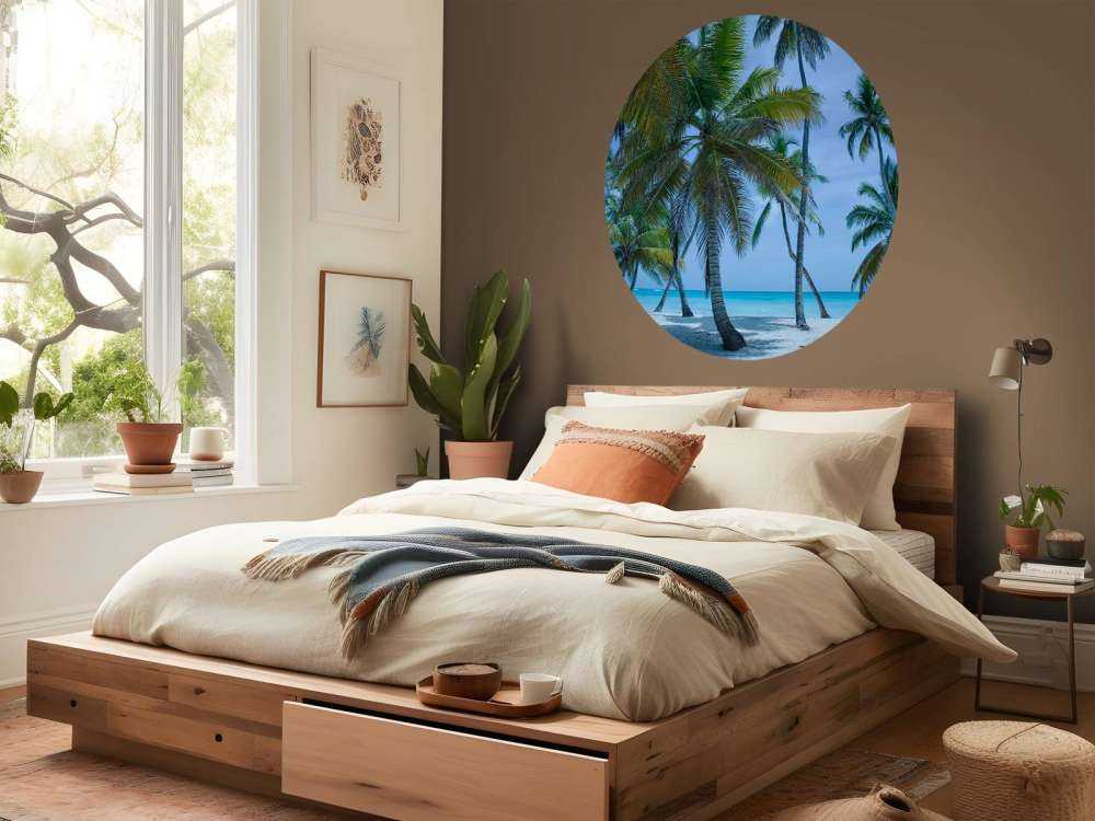 Palmbomen op een Caribisch eiland