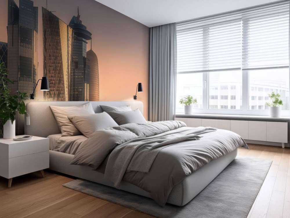 Skyline van Doha in de avond