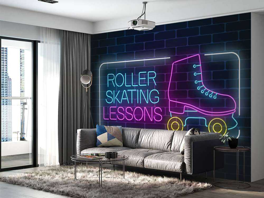 Rolschaats neon logo