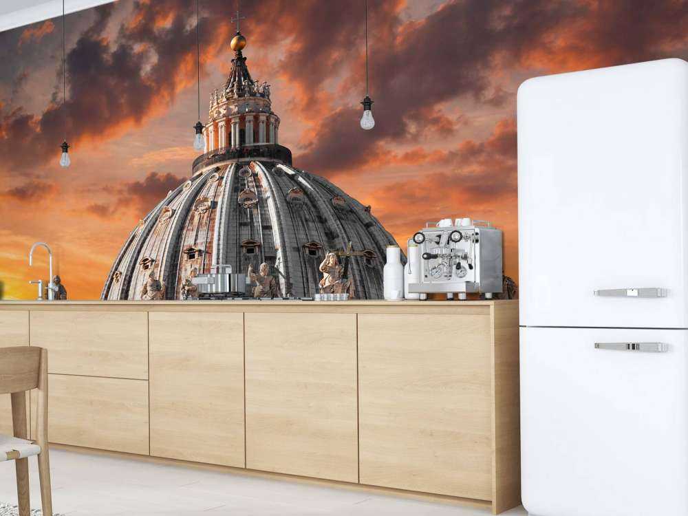 Sint-Pieter bij zonsondergang