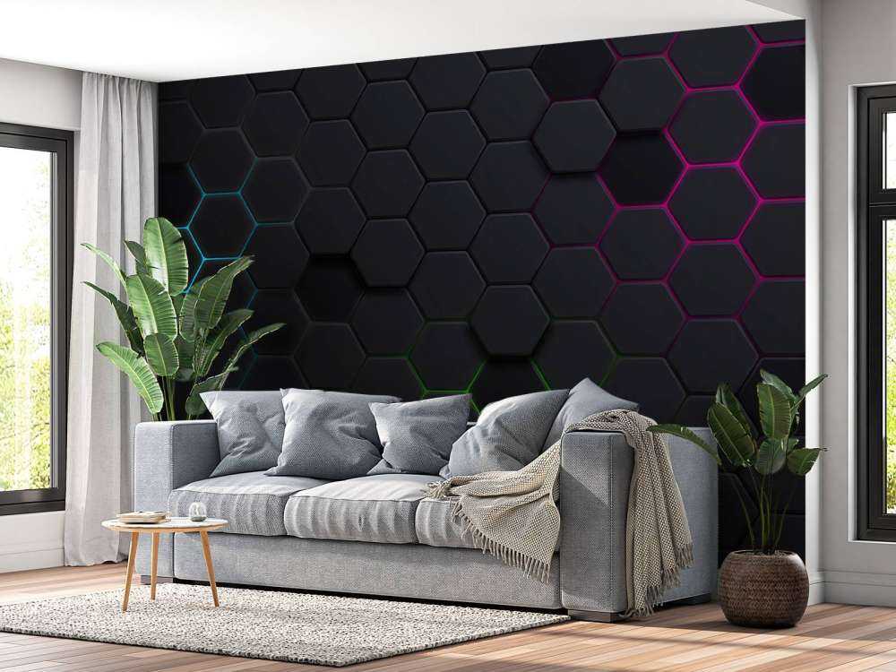 Lichtgevende hexagons