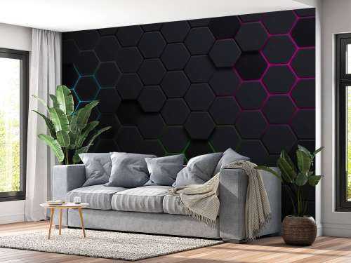 Lichtgevende hexagons
