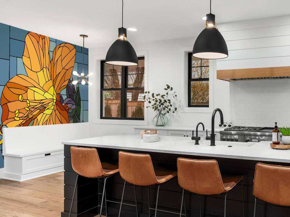 Kleurrijke oranje bloem