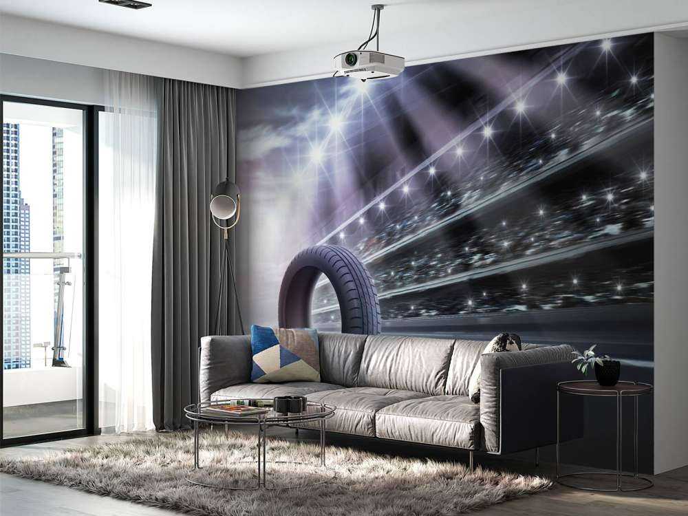 Band op een race circuit