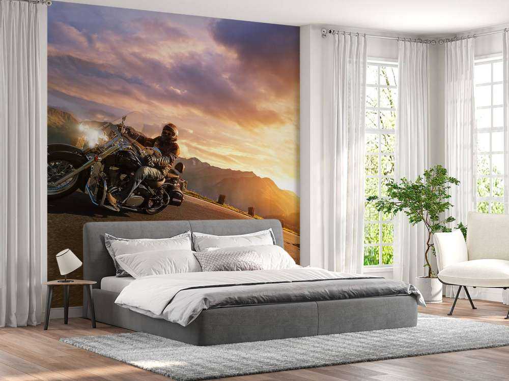 Vintage motoren op de weg