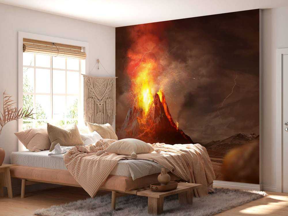 Enorme vulkaanuitbarsting in 3D