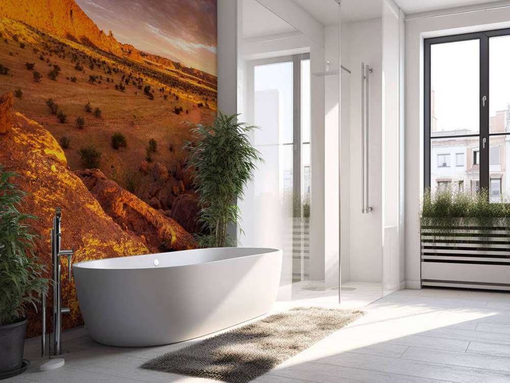 Zonsondergang in de woestijn van Namibië