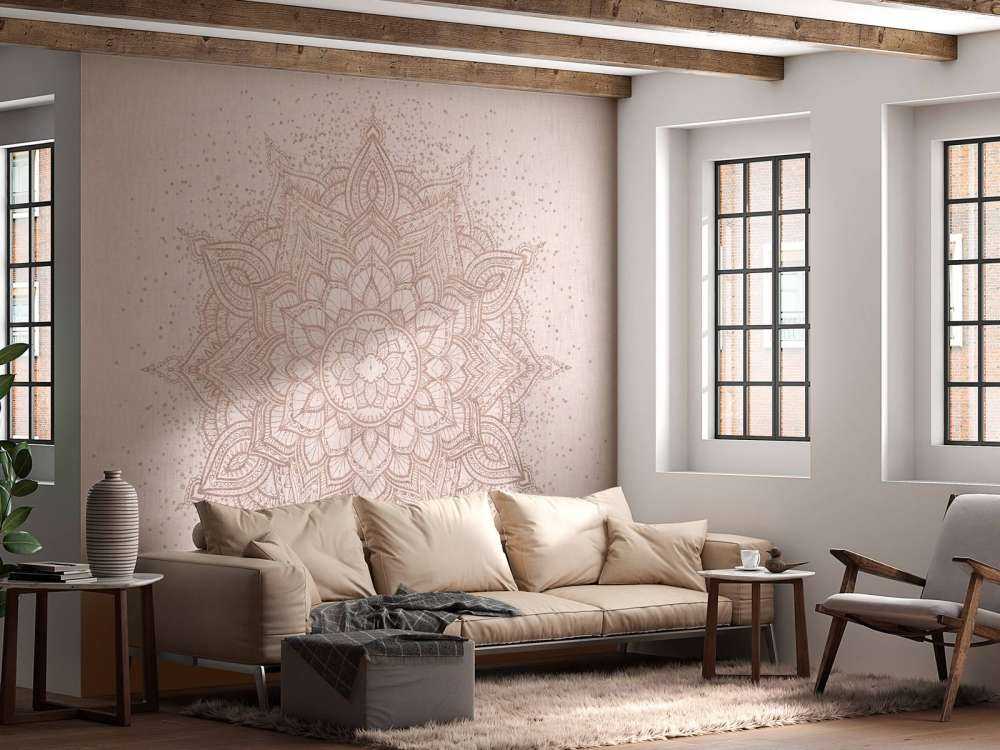 Zandkleurige mandala symfonie