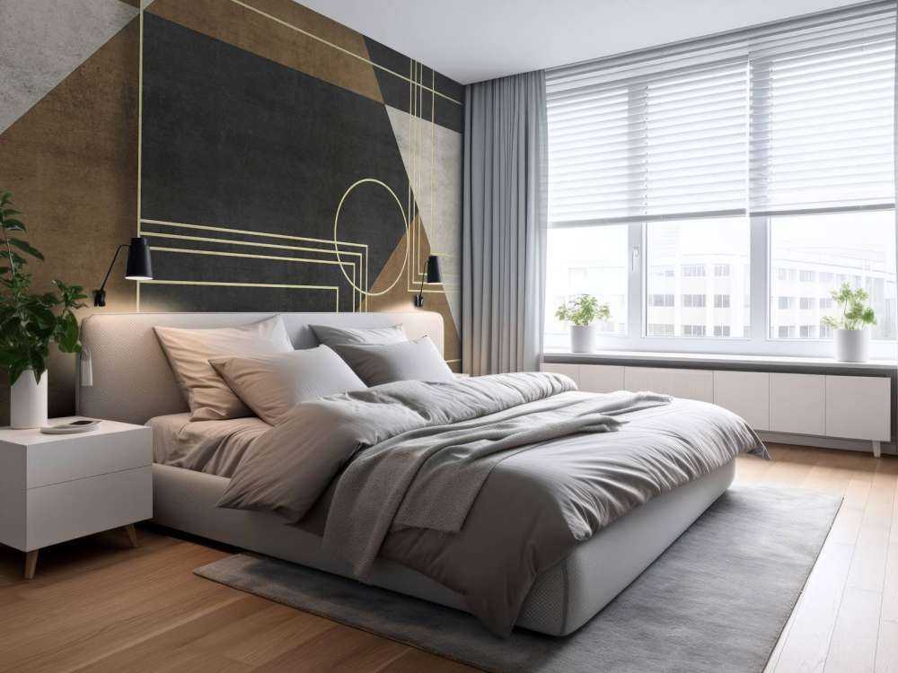 Gouden lijnen art deco