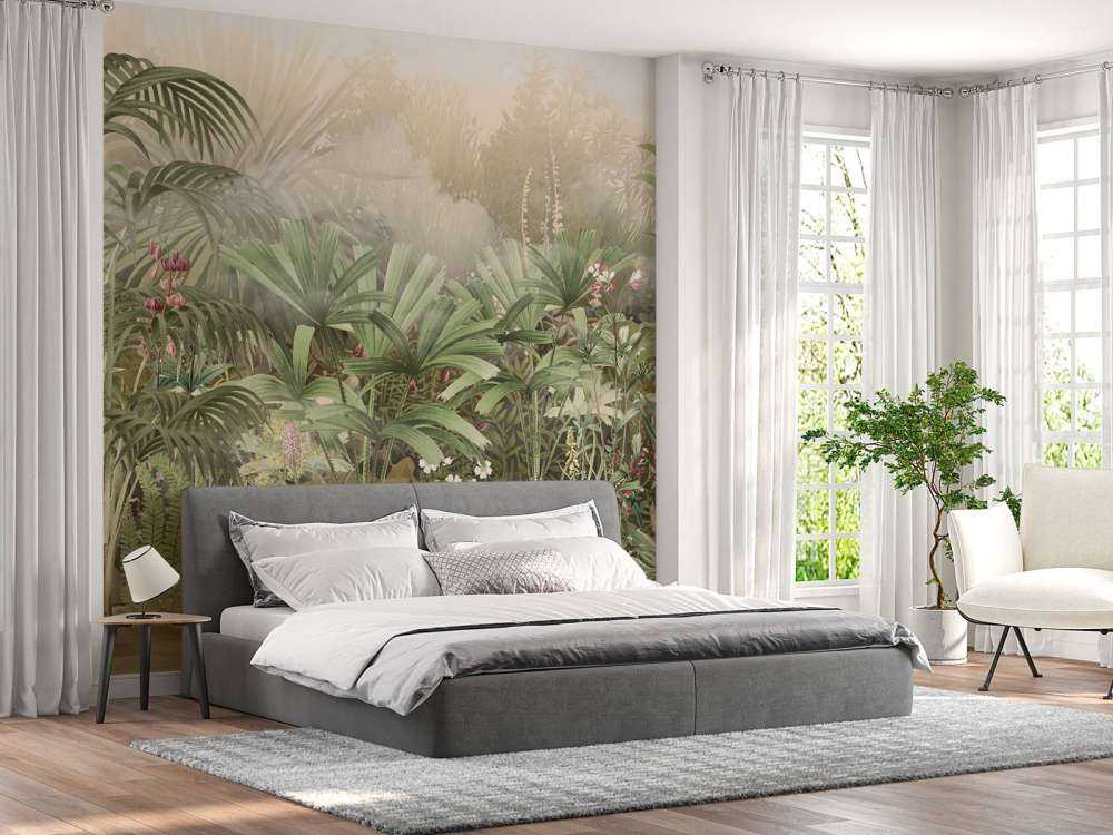 Morning in the Tropical Garden Green