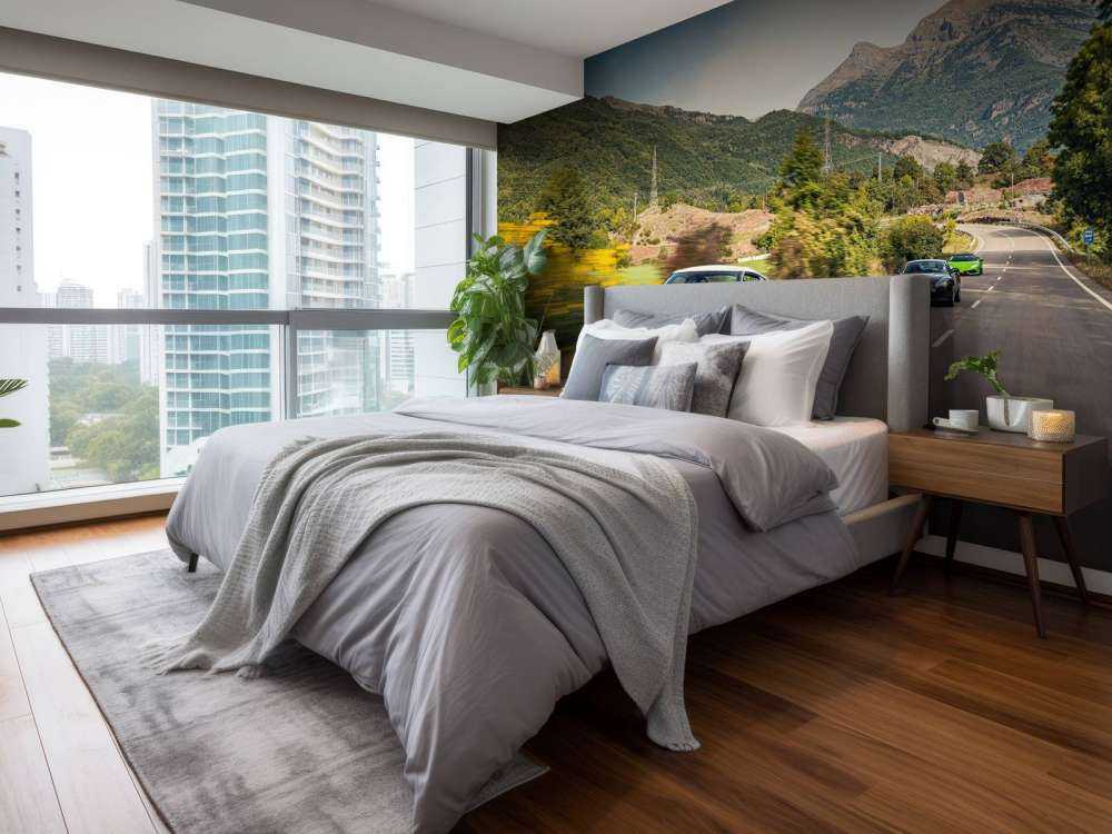 Witte GT-R-r in volle vaart