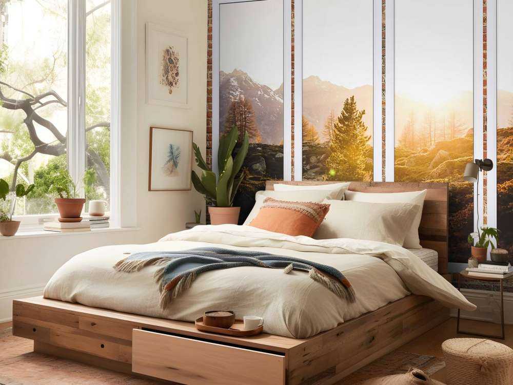 Zonsopkomst in alpenlandschap