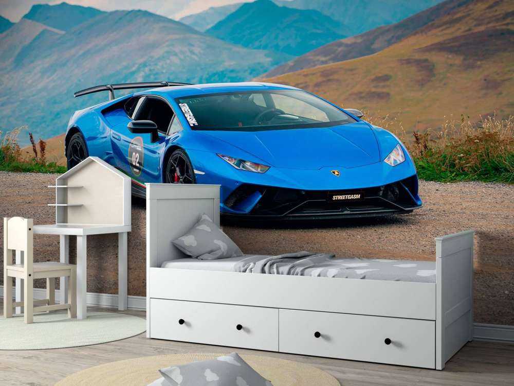 Lamborghini Huracán STO in de bergen