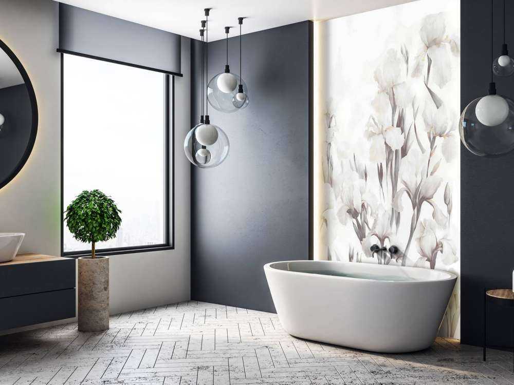 Irises Dance Seamless Muted Beige