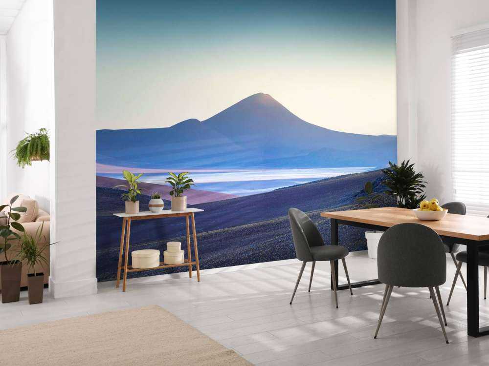 Zonsopkomst Over Vulkanisch Woestijnlandschap