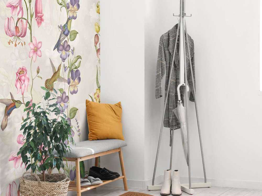 Weadow and Garden Flowers Taupe