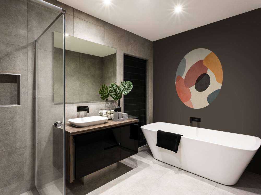 Organische vormen in retrokleuren