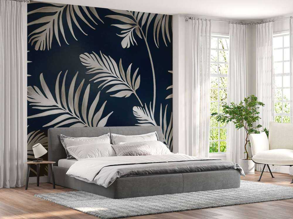 Golden leaves on dark Olive Green