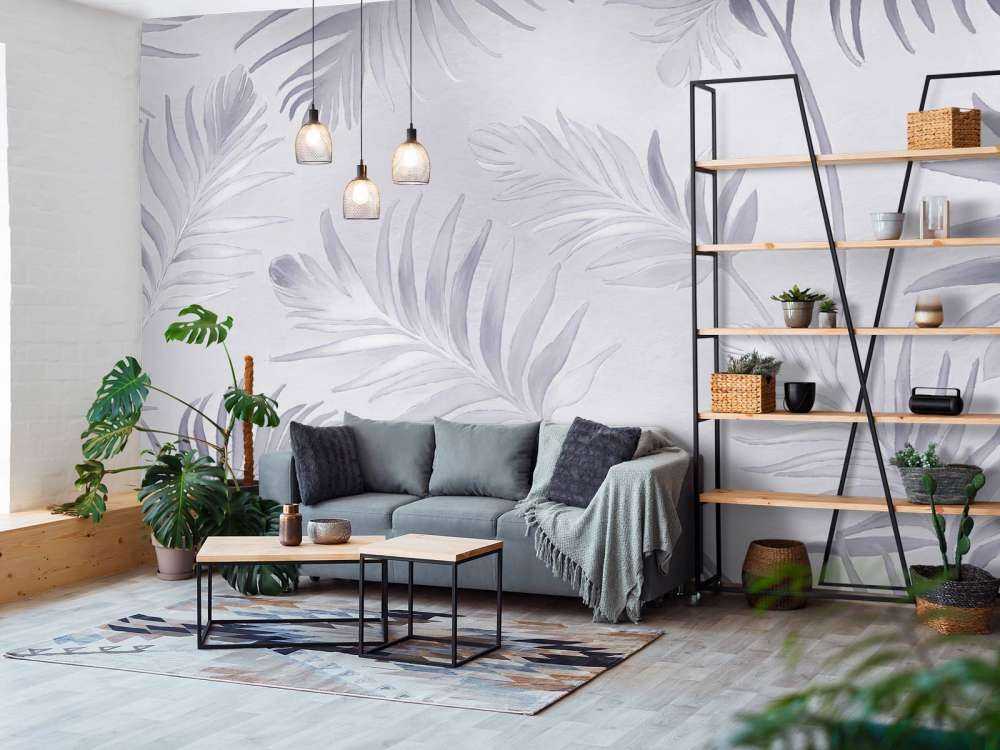 Golden leaves on dark Pale Blue