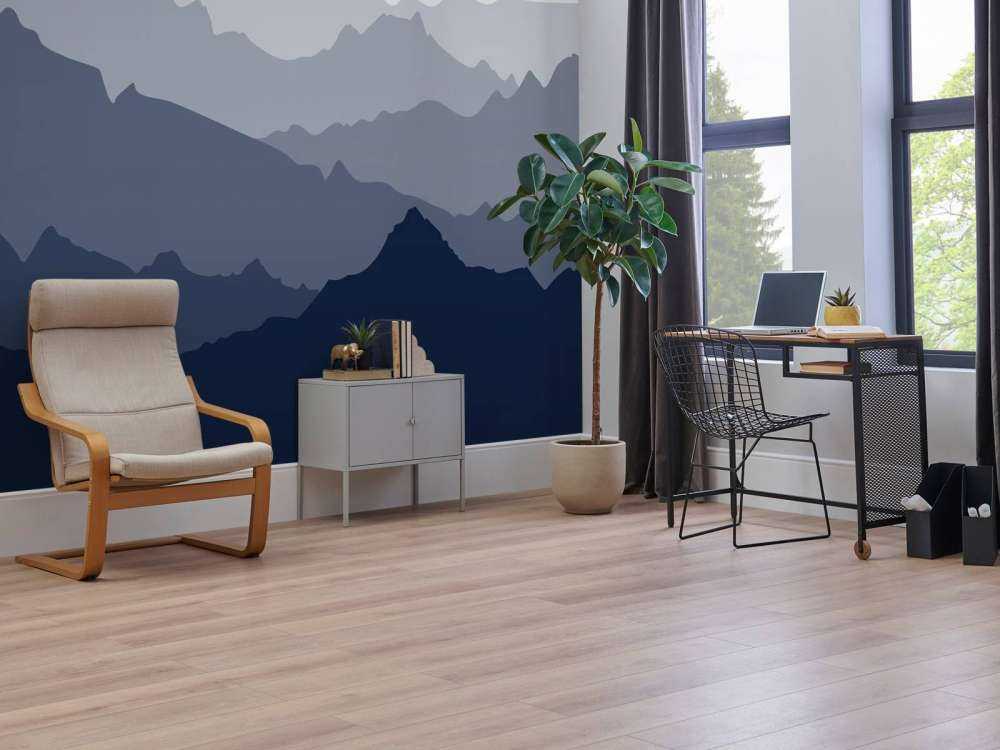 Rustige blauwe berglagen