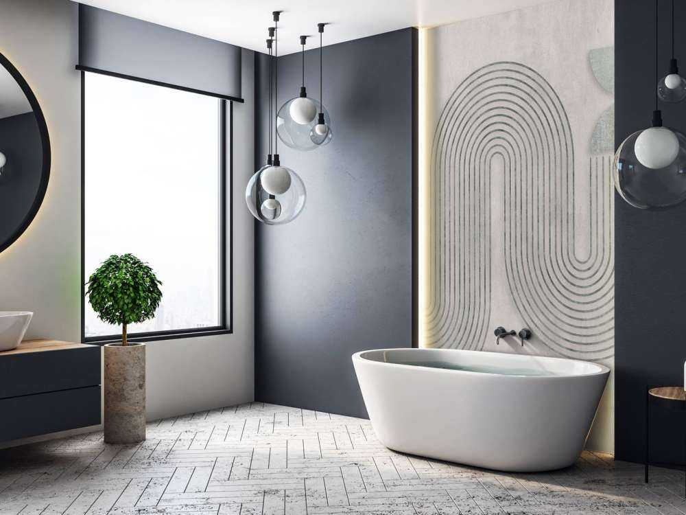 Dynamic Balance Modern Art Grey