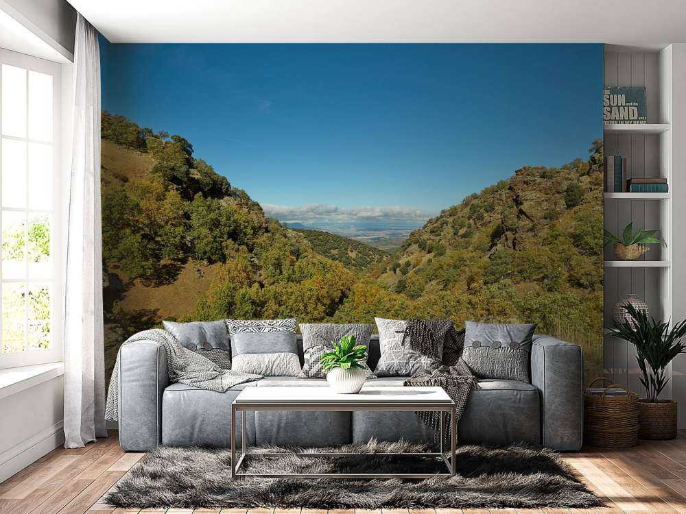 Kijkje door het berglandschap