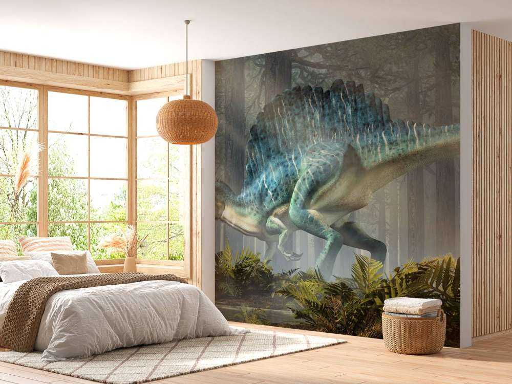 Spinosaurus in een bos