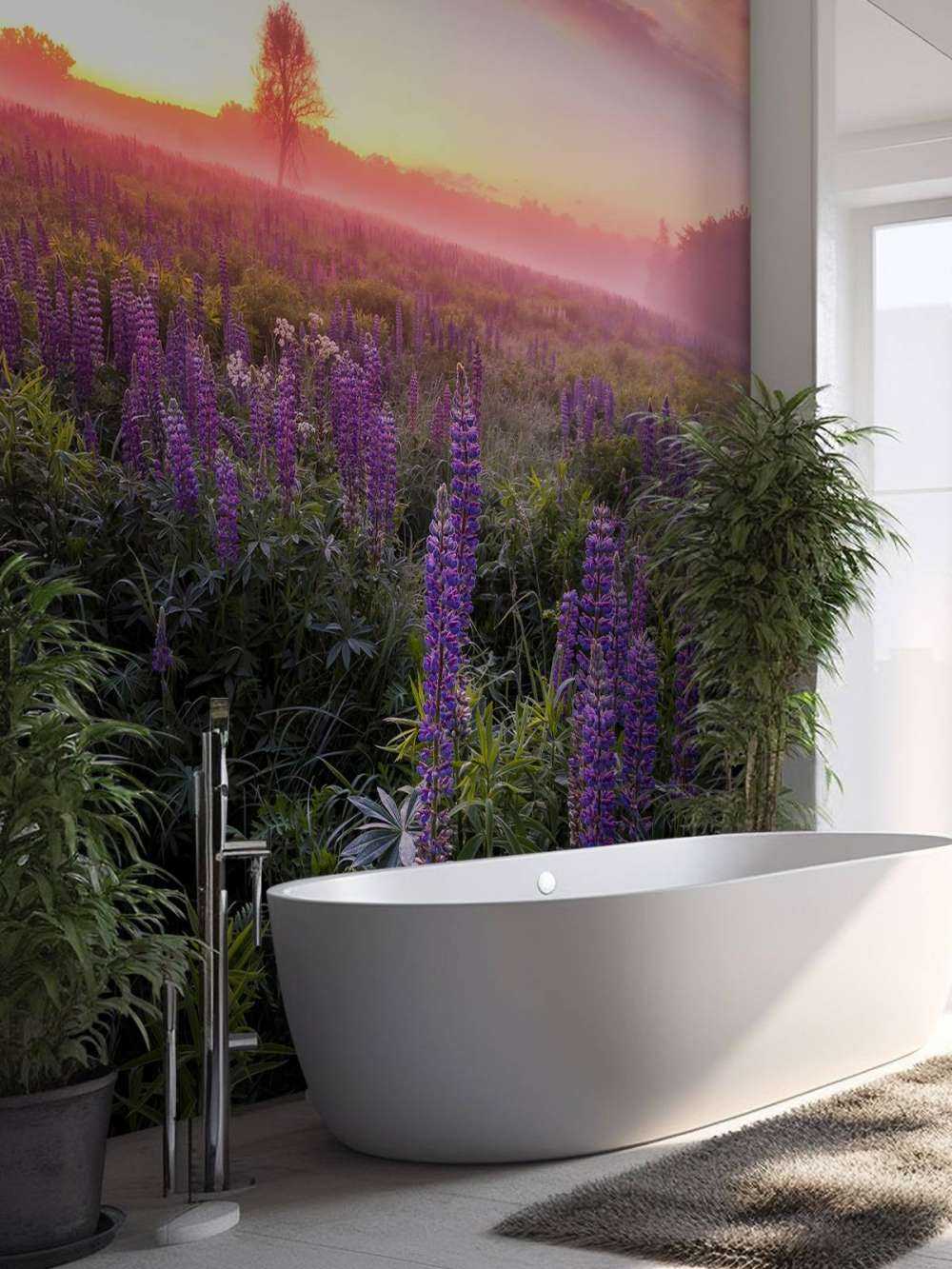 Bloeiende lupines