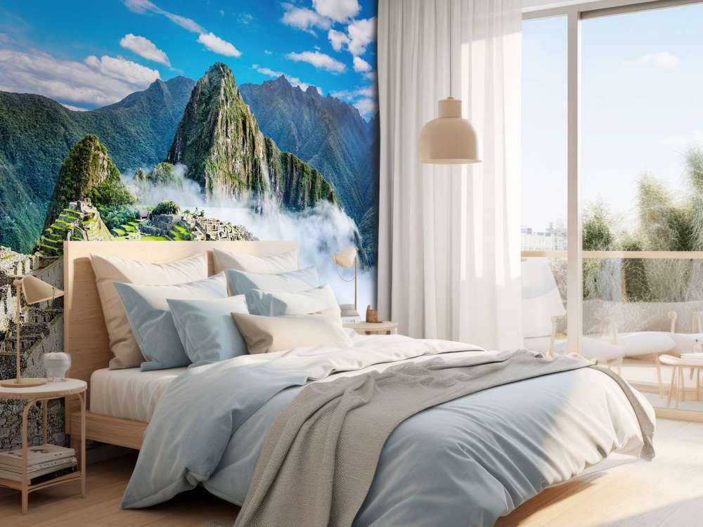 Machu Picchu in de mist