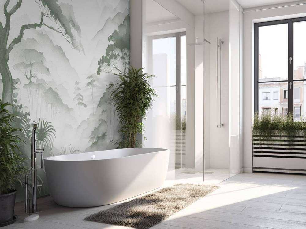 Mistige Bergvallei, groen