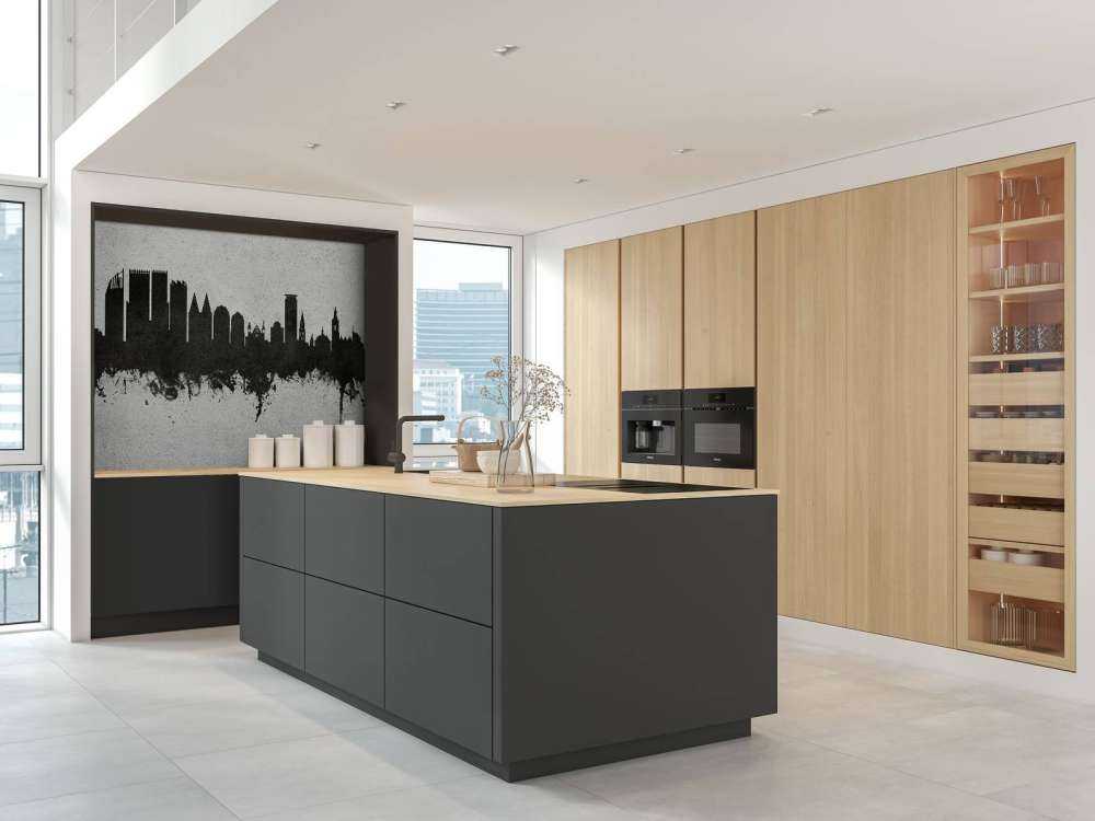 Waterverf skyline, Den Haag