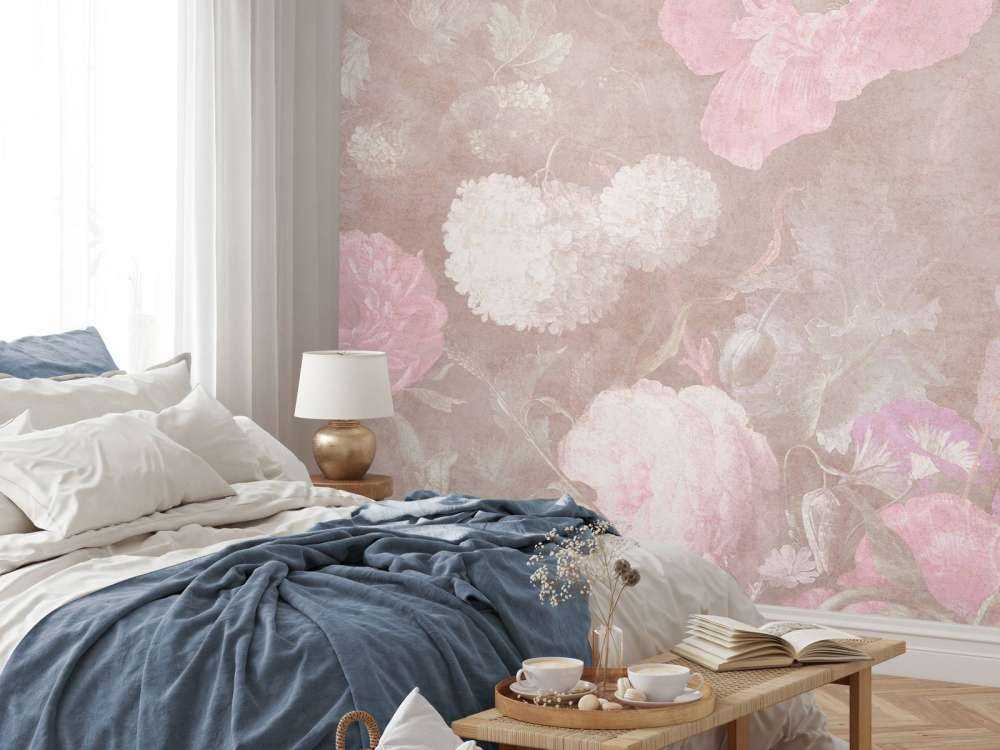 Baroque bloemen stilleven - vintage pastel