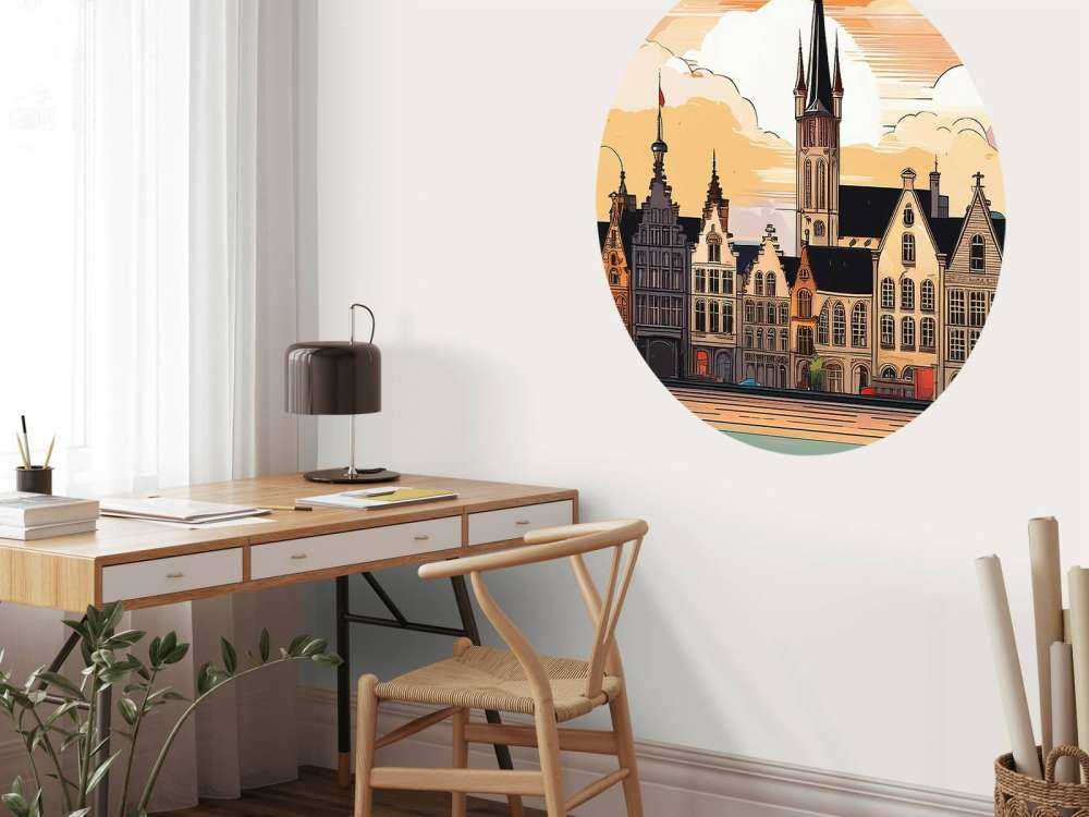 Gent vintage illustratie