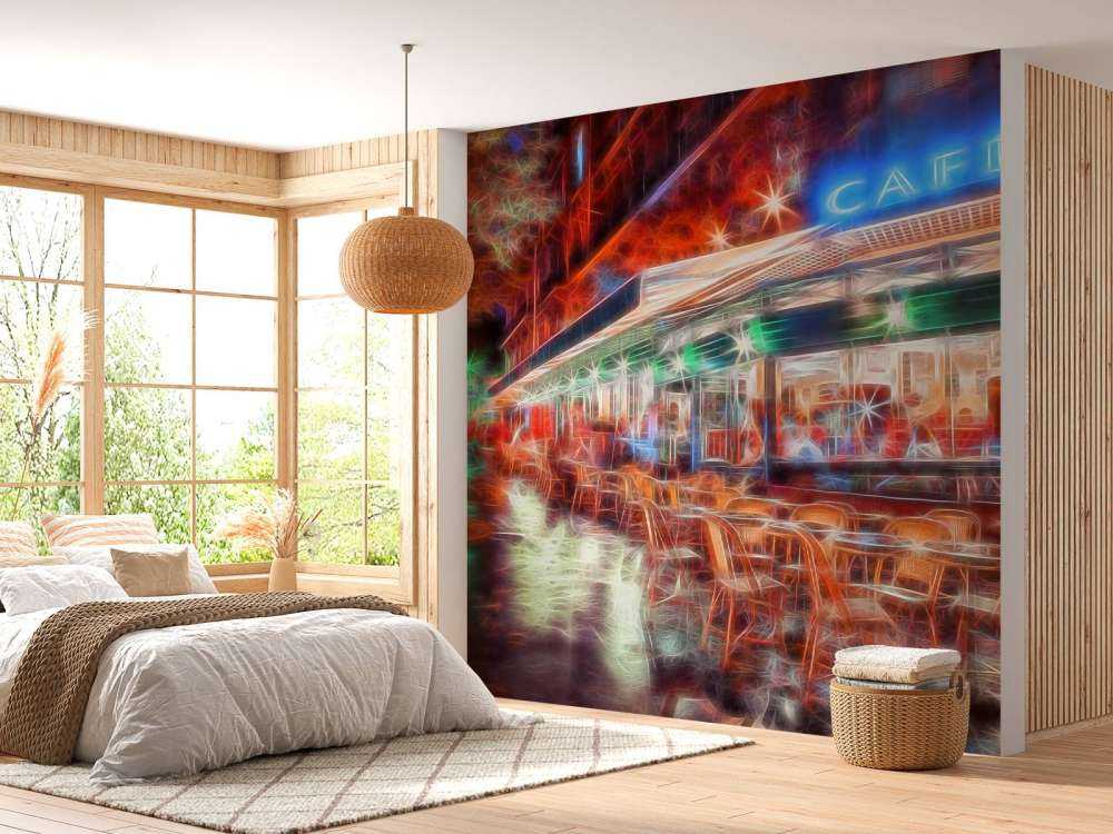 Sidewalk cafe in Paris, France