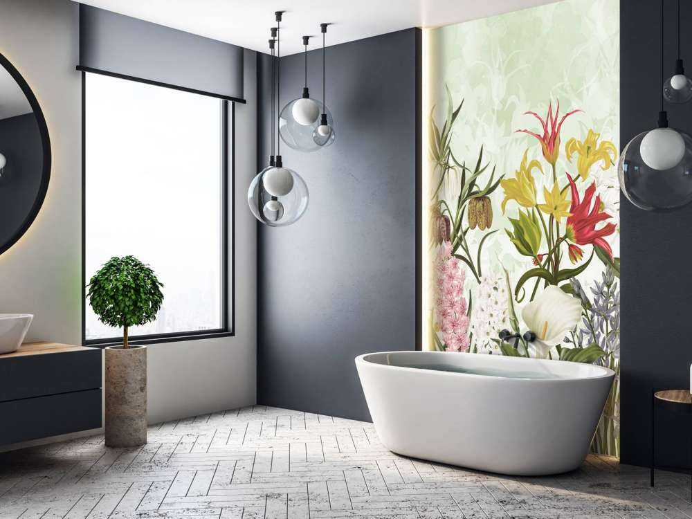 Spring Flowers - Fresh Mint Green