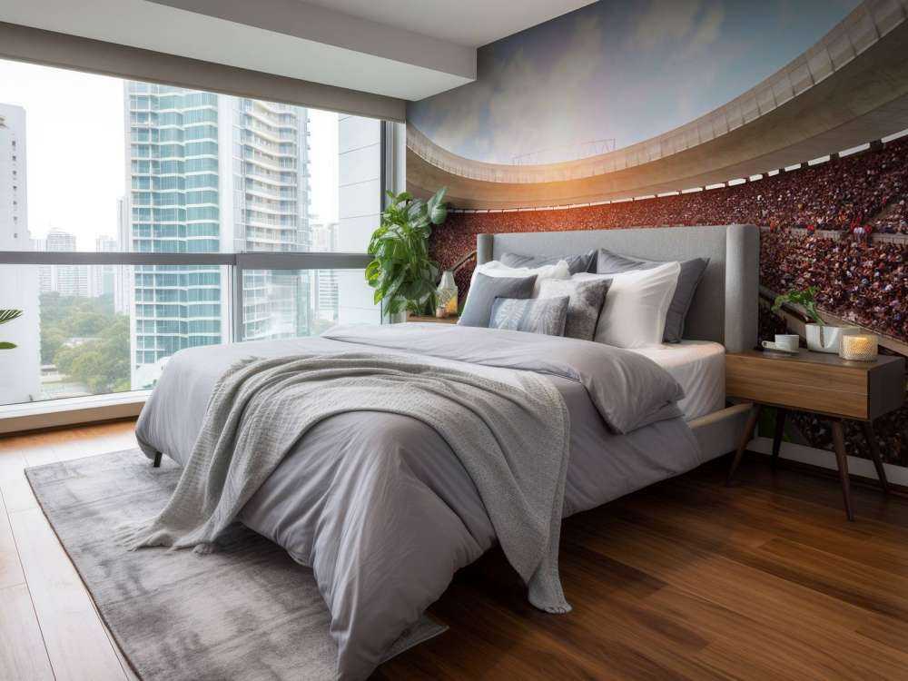 Gevuld voetbalstadion