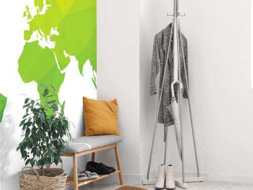 Groene wereldkaart