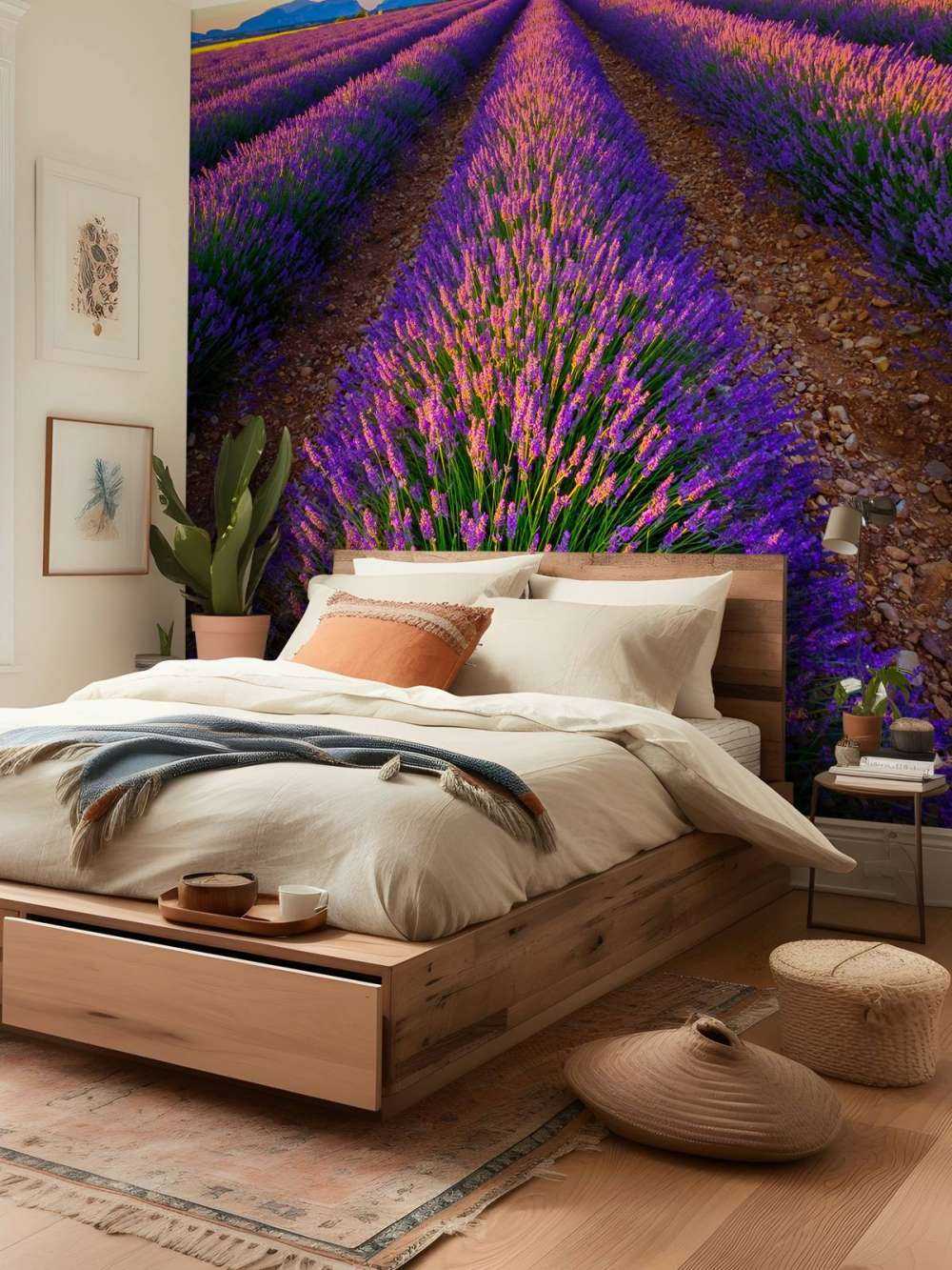Lavendel bij zonlicht