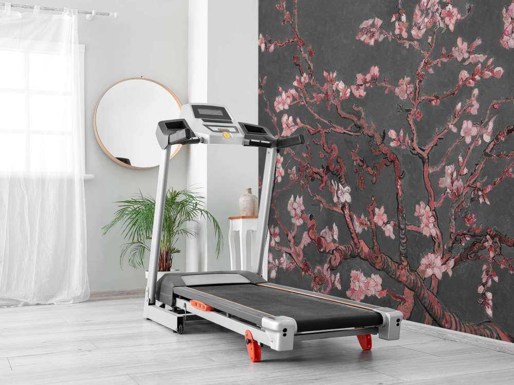 Amandelbloesem met een rode tint