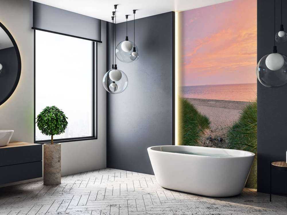 Duin doorgang met zonsopkomst