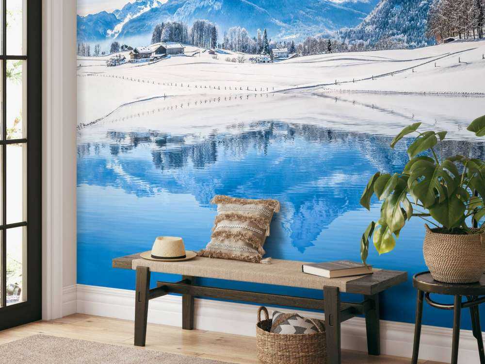 Een prachtig ski landschap