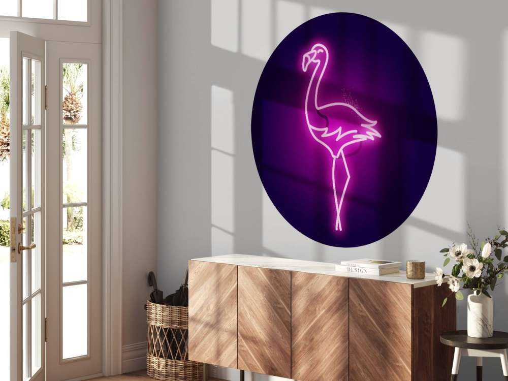 Flamingo neon pictogram