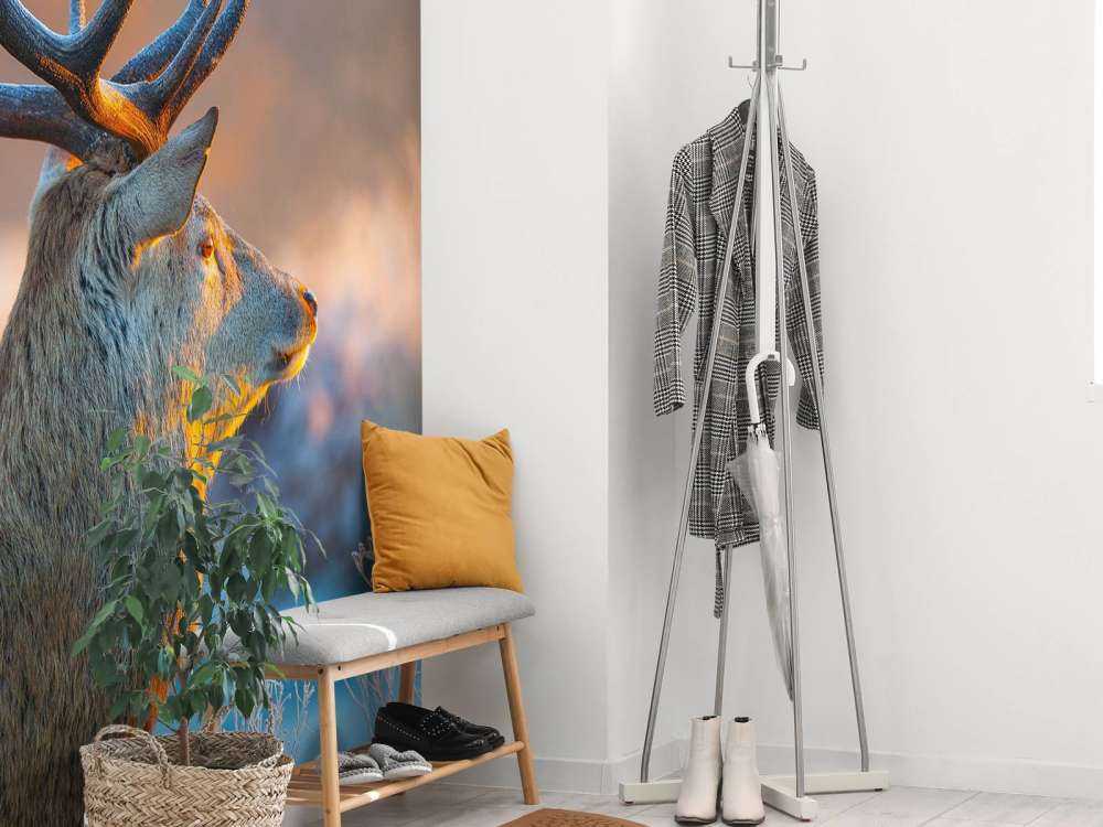 Hert met Wazige achtergrond