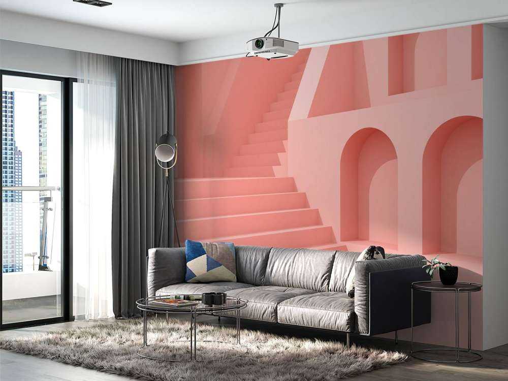 Roze gebouw