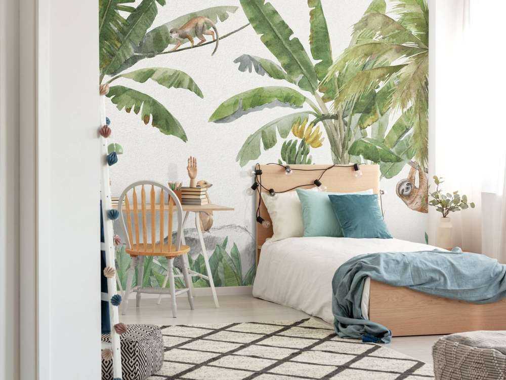 Jungle met kleurrijke dieren